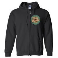 Barry Manilow Circle Retro Full Zip Hoodie