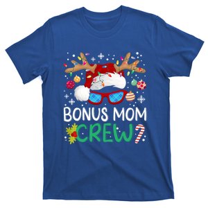 Bonus Mom Crew Santa Hat Xmas Reindeer Christmas Family Meaningful Gift T-Shirt