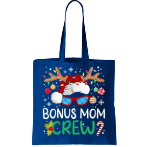 Bonus Mom Crew Santa Hat Xmas Reindeer Christmas Family Meaningful Gift Tote Bag