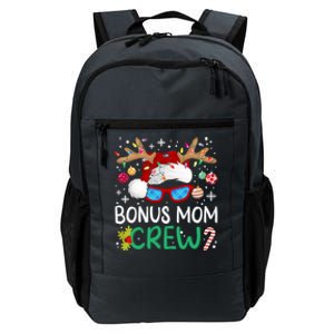 Bonus Mom Crew Santa Hat Xmas Reindeer Christmas Family Meaningful Gift Daily Commute Backpack