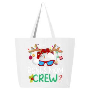 Bonus Mom Crew Santa Hat Xmas Reindeer Christmas Family Meaningful Gift 25L Jumbo Tote