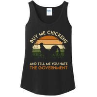 Buy Me Chickens And Tell Me You Hate The Government Funny Ladies Essential Tank