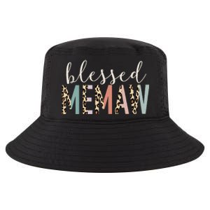 Blessed Memaw Cute Leopard Print Cool Comfort Performance Bucket Hat