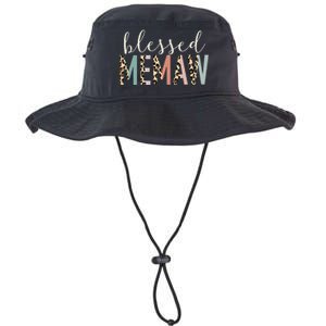 Blessed Memaw Cute Leopard Print Legacy Cool Fit Booney Bucket Hat