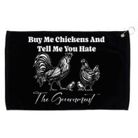 Buy Me Chickens And Tell Me You Hate The Government FUNNY Grommeted Golf Towel