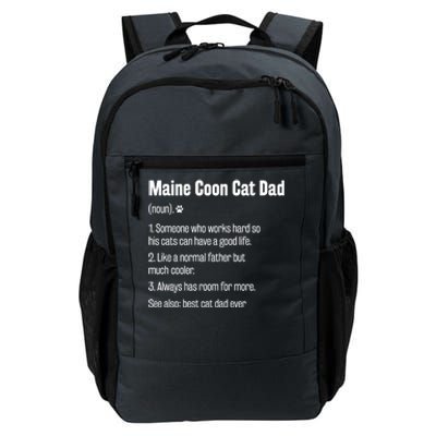 Best Maine Coon Cat Dad Ever Definition Funny Cat Lover Great Gift Daily Commute Backpack