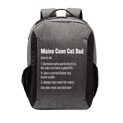 Best Maine Coon Cat Dad Ever Definition Funny Cat Lover Great Gift Vector Backpack