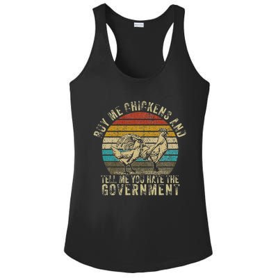 Buy Me Chickens And Tell Me You Hate The Government Ladies PosiCharge Competitor Racerback Tank