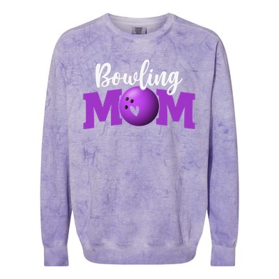 Bowling Mom Cute Letter Print Cute Mother's Day Colorblast Crewneck Sweatshirt