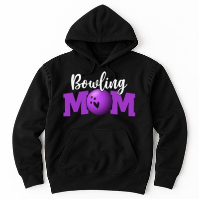 Bowling Mom Cute Letter Print Cute Mother's Day Hoodie