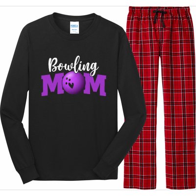 Bowling Mom Cute Letter Print Cute Mother's Day Long Sleeve Pajama Set