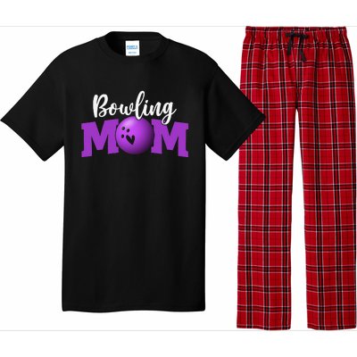 Bowling Mom Cute Letter Print Cute Mother's Day Pajama Set