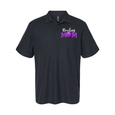 Bowling Mom Cute Letter Print Cute Mother's Day Softstyle Adult Sport Polo