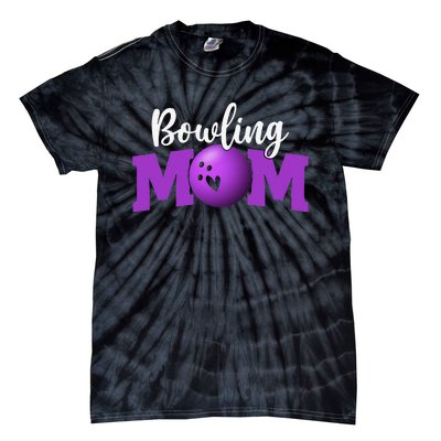 Bowling Mom Cute Letter Print Cute Mother's Day Tie-Dye T-Shirt