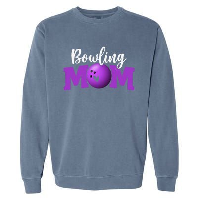 Bowling Mom Cute Letter Print Cute Mother's Day Garment-Dyed Sweatshirt