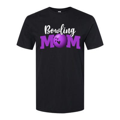 Bowling Mom Cute Letter Print Cute Mother's Day Softstyle CVC T-Shirt