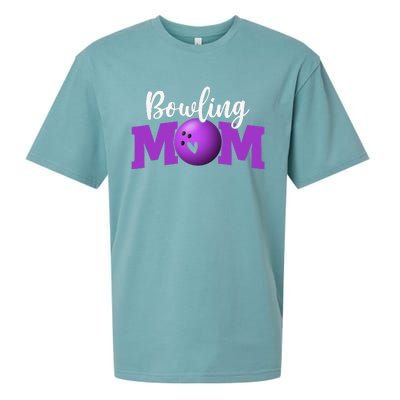 Bowling Mom Cute Letter Print Cute Mother's Day Sueded Cloud Jersey T-Shirt