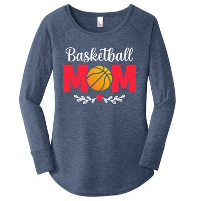 Basketball Mom Cute Gift Women's Perfect Tri Tunic Long Sleeve Shirt