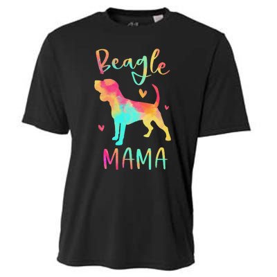 Beagle Mama Colorful Beagle Gifts Dog Mom Cooling Performance Crew T-Shirt