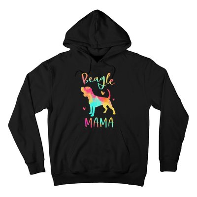 Beagle Mama Colorful Beagle Gifts Dog Mom Hoodie