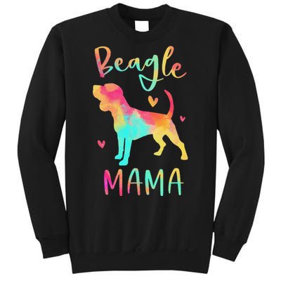 Beagle Mama Colorful Beagle Gifts Dog Mom Sweatshirt