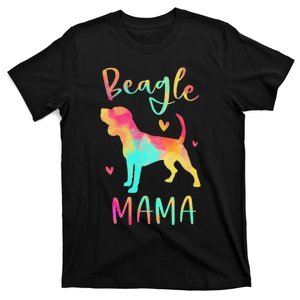 Beagle Mama Colorful Beagle Gifts Dog Mom T-Shirt