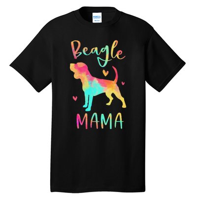 Beagle Mama Colorful Beagle Gifts Dog Mom Tall T-Shirt