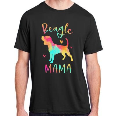 Beagle Mama Colorful Beagle Gifts Dog Mom Adult ChromaSoft Performance T-Shirt