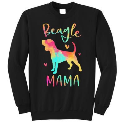 Beagle Mama Colorful Beagle Gifts Dog Mom Tall Sweatshirt