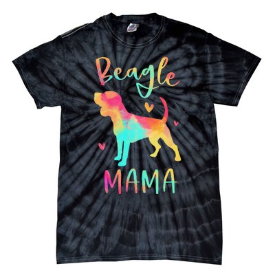 Beagle Mama Colorful Beagle Gifts Dog Mom Tie-Dye T-Shirt