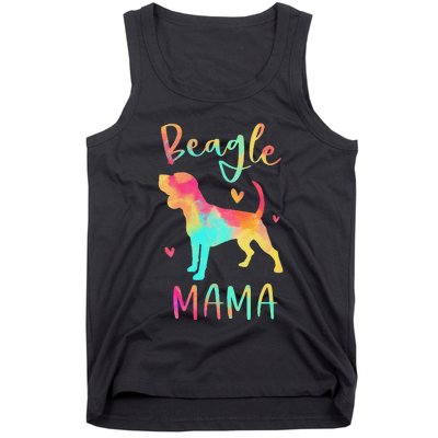 Beagle Mama Colorful Beagle Gifts Dog Mom Tank Top