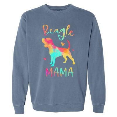 Beagle Mama Colorful Beagle Gifts Dog Mom Garment-Dyed Sweatshirt