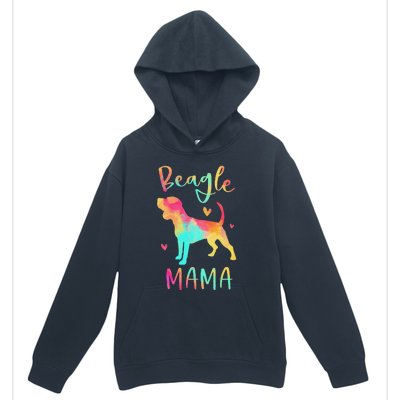 Beagle Mama Colorful Beagle Gifts Dog Mom Urban Pullover Hoodie