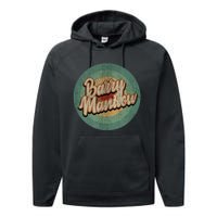 Barry Manilow Circle Retro Vintage Music Performance Fleece Hoodie