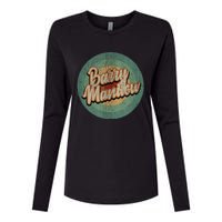 Barry Manilow Circle Retro Vintage Music Womens Cotton Relaxed Long Sleeve T-Shirt