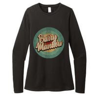 Barry Manilow Circle Retro Vintage Music Womens CVC Long Sleeve Shirt