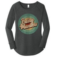 Barry Manilow Circle Retro Vintage Music Women's Perfect Tri Tunic Long Sleeve Shirt