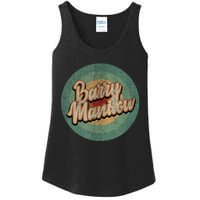 Barry Manilow Circle Retro Vintage Music Ladies Essential Tank