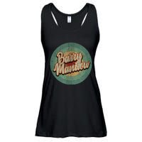 Barry Manilow Circle Retro Vintage Music Ladies Essential Flowy Tank