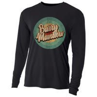 Barry Manilow Circle Retro Vintage Music Cooling Performance Long Sleeve Crew