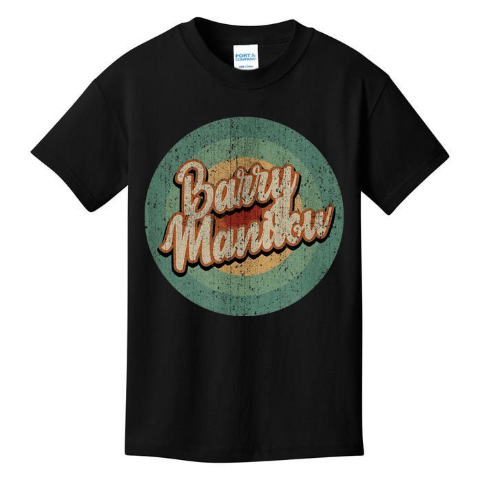 Barry Manilow Circle Retro Vintage Music Kids T-Shirt