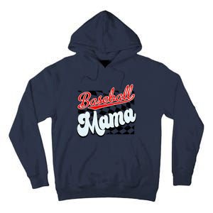 Baseball Mama Checkered Baseball Tall Hoodie