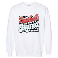 Baseball Mama Checkered Baseball Garment-Dyed Sweatshirt