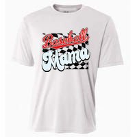 Baseball Mama Checkered Baseball Cooling Performance Crew T-Shirt