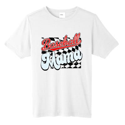 Baseball Mama Checkered Baseball Tall Fusion ChromaSoft Performance T-Shirt