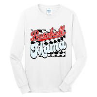 Baseball Mama Checkered Baseball Tall Long Sleeve T-Shirt