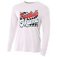 Baseball Mama Checkered Baseball Cooling Performance Long Sleeve Crew