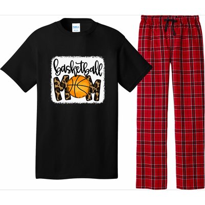 Basketball Mom Cute Leopard Basketball Gifts for Mama Pajama Set