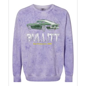 Bullitt Muscle Car Colorblast Crewneck Sweatshirt