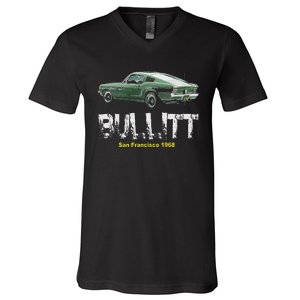 Bullitt Muscle Car V-Neck T-Shirt